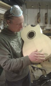 Richard inspecting the tones